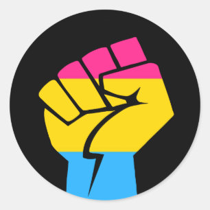 Adesivo Redondo Poder Pansexual