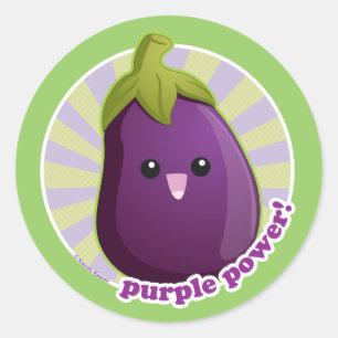 Adesivo Redondo Poder roxo!