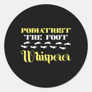 Adesivo Redondo Pôdiatra O Pé-Pé-Pé-Pé-Pô