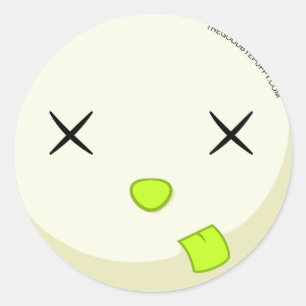 Adesivo Redondo Poe Face Sticker