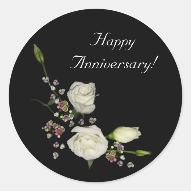 Adesivo Redondo Poema branco 2 (Frente)