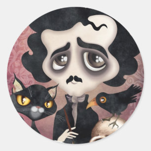 Adesivo Redondo Poeta de Edgar