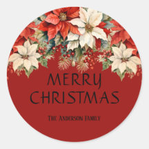 Poinsettias Feliz Natal