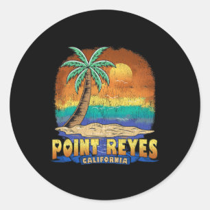 Adesivo Redondo Point Reyes California Vintage angustiou Souvenir