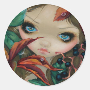 Adesivo Redondo "Poisony Beauties X: Virginia Creeper" Sticker