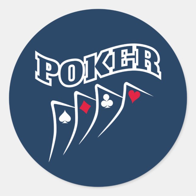 Adesivo Redondo Poker (Frente)