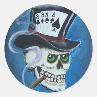 Adesivo Redondo poker art 2 011