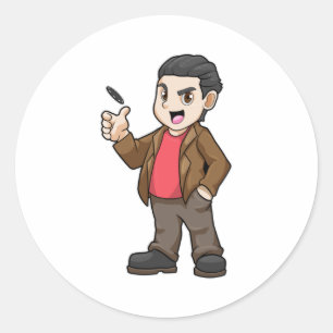 Adesivo Redondo Poker com amigos