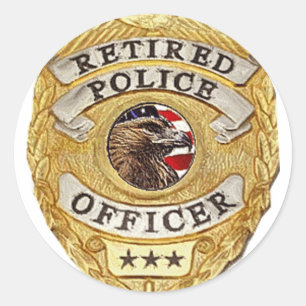 Adesivo Redondo Police_Badge_Retired