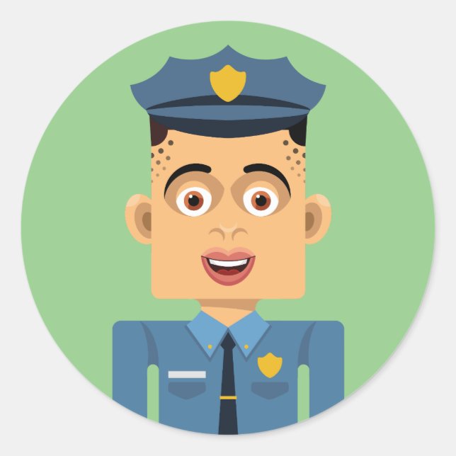Adesivo Redondo Policia (Frente)