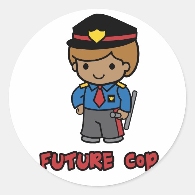 Adesivo Redondo Policial (Frente)