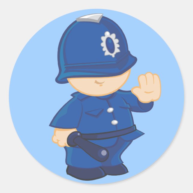 Adesivo Redondo Policial (Frente)