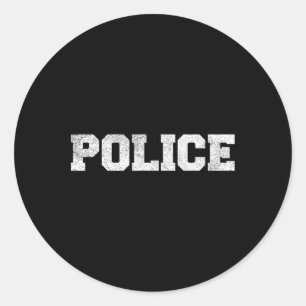 Adesivo Redondo Policial Costume Roupa