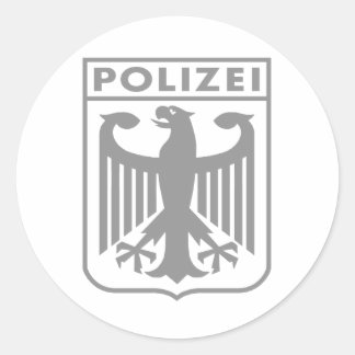 Adesivo Redondo Polizei