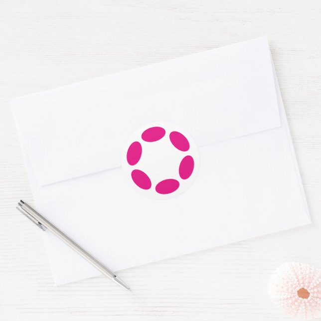 Adesivo Redondo Polkadot (Envelope)