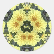 POLLY ~ PÁSCOA DAHLIAS AMARELO AMARELO RELIGIOSO ~