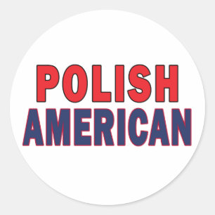 Adesivo Redondo Polonês americano