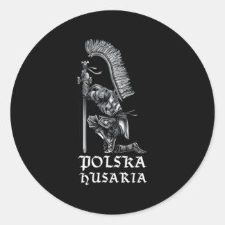 Adesivo Redondo Polonês Hussar Polska Husaria Para Guerreiros Polô