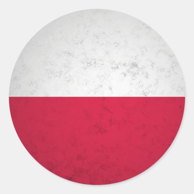 Adesivo Redondo Polônia (Frente)