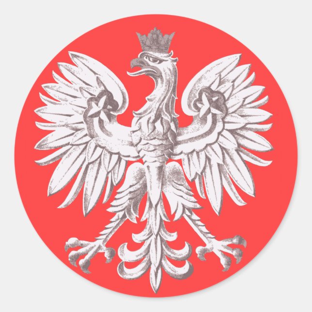 Adesivo Redondo Polska (Frente)