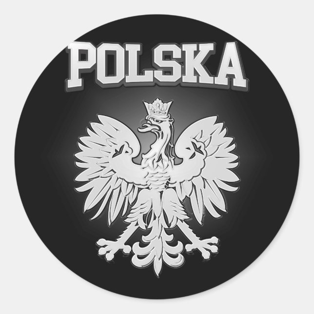 Adesivo Redondo Polska Coat of Arms (Frente)