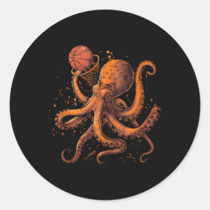 Adesivo Redondo Polvo de Basquete - Polo de Basquete - Dra