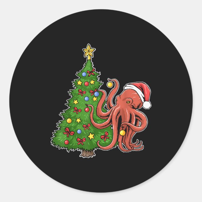 Adesivo Redondo Polvo de Natal  (Frente)