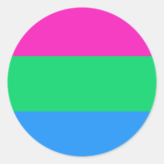 Adesivo Redondo Polysexual Flag