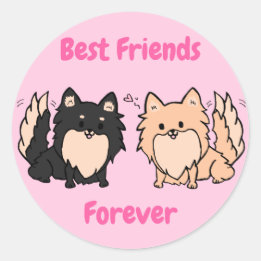 Adesivo Redondo Pom BFF Bonito