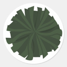 Pom de Cheerleader Verde Florestal