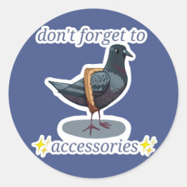 Adesivo Redondo pombo da moda