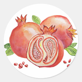 Adesivo Redondo Pomegranate Happy Yalda