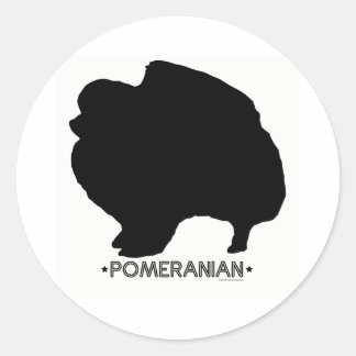 Adesivo Redondo Pomeranian Sticker