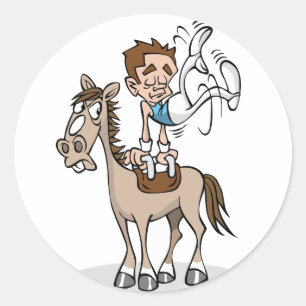 Adesivo Redondo Pommel Horse Gymnastics Stickers