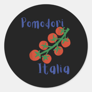 Adesivo Redondo Pomodori Itália Tomates Itália Verão