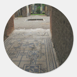 Adesivo Redondo Pompeia Mosaico Floor