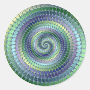 Adesivo Redondo Ponderação - Fractal