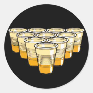Adesivo Redondo pong da cerveja
