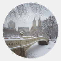 Ponte arco em inverno, Central Park, Nova Iorque