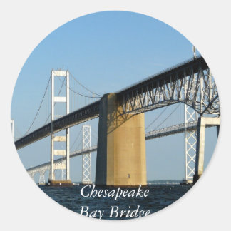 Adesivo Redondo Ponte Chesapeake Bay - STICKER
