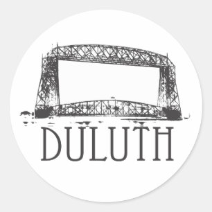 Adesivo Redondo Ponte de elevador aérea de Duluth
