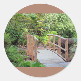 Adesivo Redondo Ponte do Pé na Paisagem