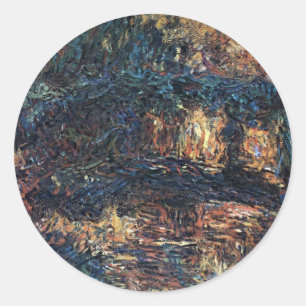 Adesivo Redondo Ponte Japonesa de Claude Monet, Arte Fino Antigo