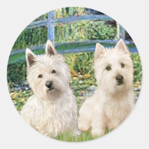 Adesivo Redondo Ponte Lily Pond - Westies (dois)