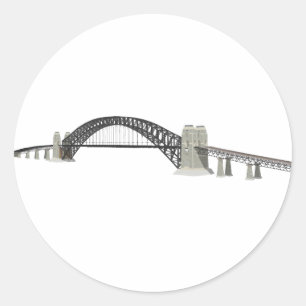 Adesivo Redondo Ponte Sydney Harbor: Modelo 3D: