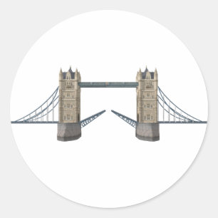 Adesivo Redondo Ponte Torre de Londres: Modelo 3D: