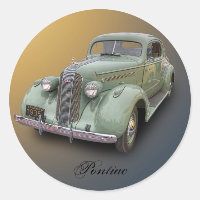 ADESIVO REDONDO PONTIAC 1935 (Frente)