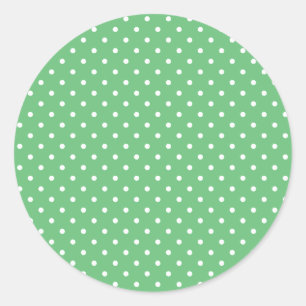 Adesivo Redondo Pontinho Clássico Branco - Verde de Verão
