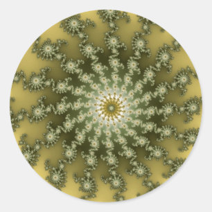 Adesivo Redondo Ponto central - Fractal