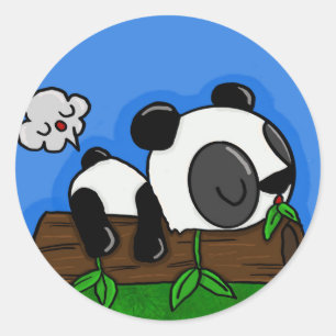 Adesivo Redondo ponto panda
